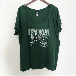 🍁 NFL Team Apparel | Green White Silver Jets Tee